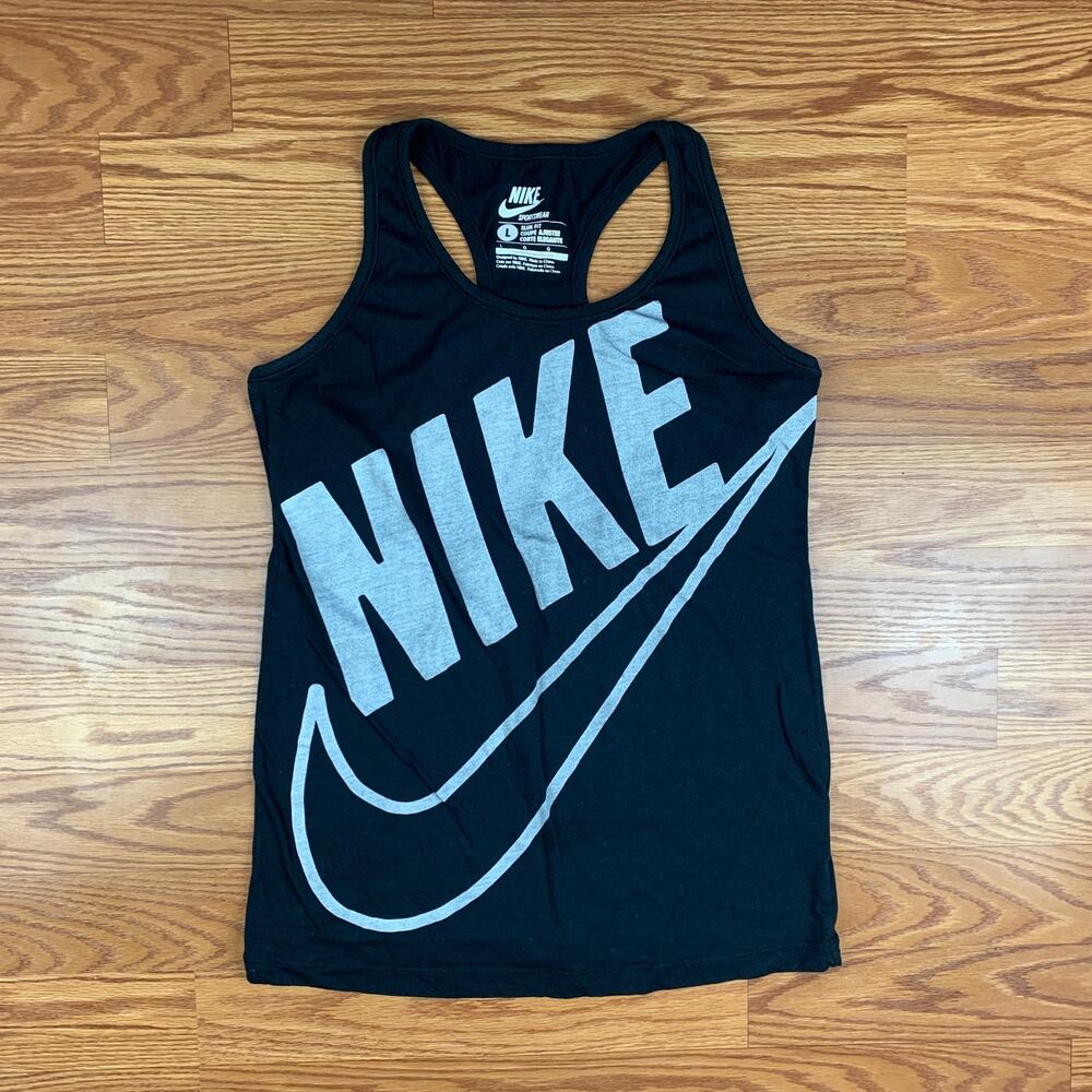 Nike Slim Fit Racerback Tank Black Size large